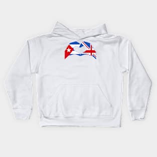 We Heart Cuba & UK Patriot Flag Series Kids Hoodie